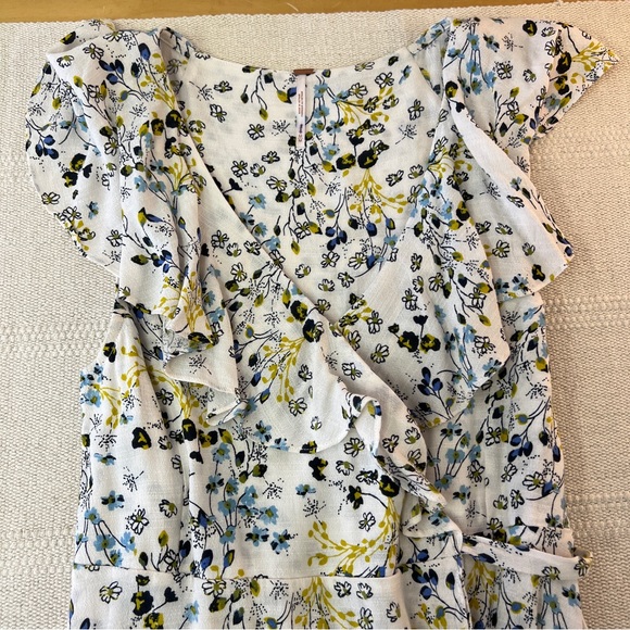 Free People French Quarter Printed Wrap Mini Dress - Picture 9 of 15